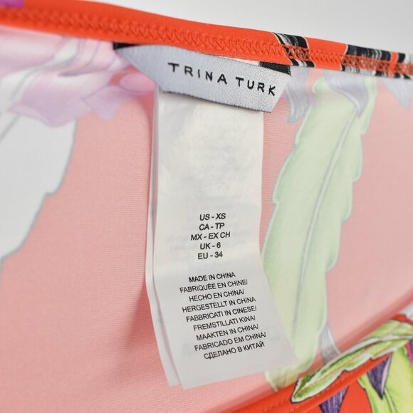 Trina Turk Shangri La Floral Tunic Swim Cover-Up - XS - Picture 9 of 9